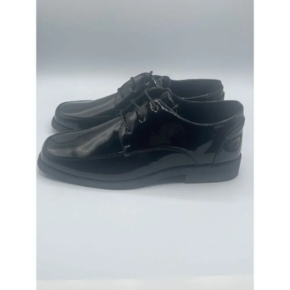 Black Lace Up Patent Dress Shoes Big Kid Size‎ 5